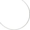 1,1mm Halsreif Omegakette Collier aus 925 Silber rhodiniert rund 40cm