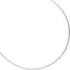 1,5mm Halsreif Omegakette Collier 925 Silber rhodiniert rund 50cm