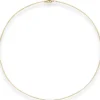 1mm Halsreif Omegakette Tondakette Collier Halskette aus 333 Gold Gelbgold 45cm