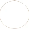1,1mm Halsreif Omegareif aus 925 Silber rotgold vergoldet 42cm Halsschmuck