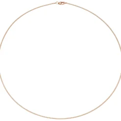 1,1mm Halsreif Omegareif aus 925 Silber rotgold vergoldet 42cm Halsschmuck