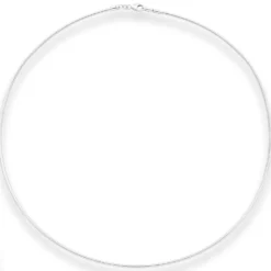 1,5mm Halsreif Omegareif Halskette aus 925 Silber 50cm