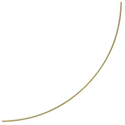 1,2mm Halsreif Omegareif Omegakette Collier 750 Gold Gelbgold, rund, 42cm