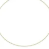 1mm Halsreif Omegareif Omegakette 750 Gold Gelbgold Goldkette 45cm abschraubbar