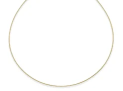 1,2mm Halsreif Omegareif Omegakette Collier 585 Gold Gelbgold, rund, 50cm