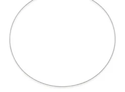 1mm Halsreif Omegareif Omegakette 750 Gold Weißgold Goldkette 50cm abschraubbar