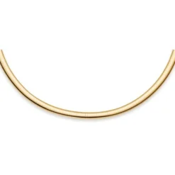 6mm Halsreif Omegareif Omegakette, 585 Gold Gelbgold, Goldkette, 42cm