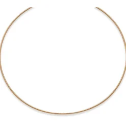 1,6mm Halsreif Omegareif Omegakette rund, 585 Gold Rotgold, 50cm