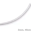 3mm Halsreif Omegareif Omegakette flach 585 Gold Weißgold Goldkette 50cm Damen