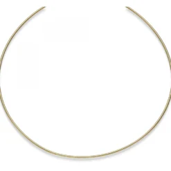 1,5mm Halsreif Omegareif Omegakette Collier 585 Gold Gelbgold 50cm abschraubbar