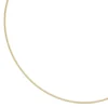 1,5mm Halsreif Omegareif 925 Silber gelbgold vergoldet 50cm Halsschmuck Damen