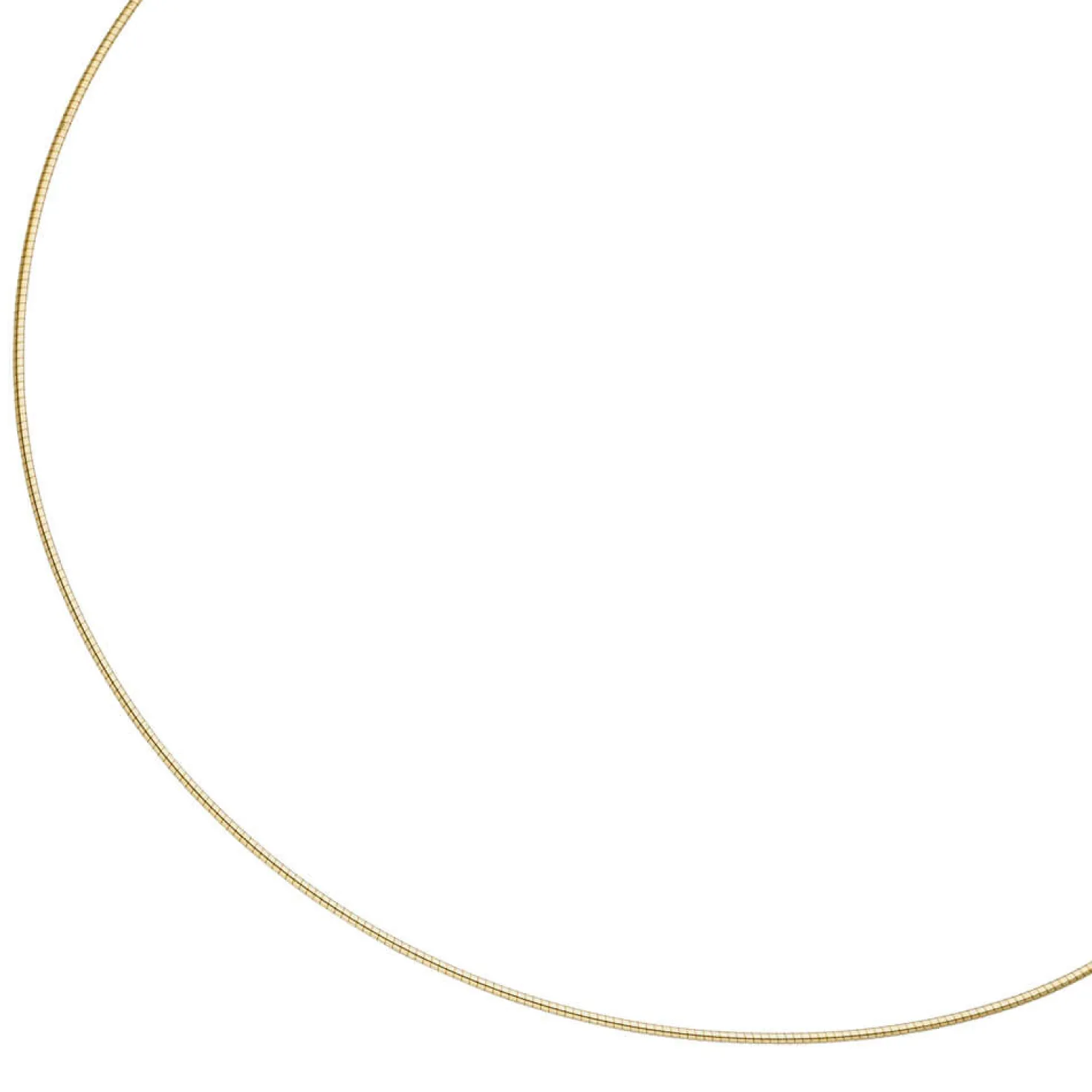1,1mm Halsreif Omegareif 925 Silber gelbgold vergoldet 45cm Halsschmuck Damen