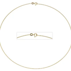 1,1mm Halsreif Omegareif 925 Silber gelbgold vergoldet 42cm Halsschmuck Damen