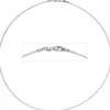 1.2mm Halsreif Reif Kette rund, 585 Weißgold Gold, 42cm