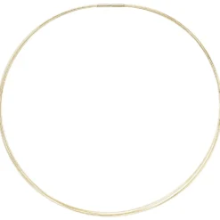 1,4mm Halsreif 5-reihige Halskette aus 585 Gold Gelbgold Halsschmuck, 45cm