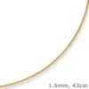 1,5mm Halsreif Tondakette Collier Omegareif Halskette aus 333 Gold Gelbgold 42cm
