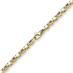 4,5mm Herren Armband Armschmuck Armkette aus 585 Gold Gelbgold 21cm