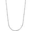 1,5mm Himbeer Collier Halskette mit Rollos Halsschmuck aus 585 Weißgold 45cm