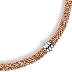 8,5mm Himbeer Kette Collier Halsschmuck aus 585 Gold Rotgold 45cm