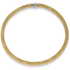 8,5mm Himbeer Kette Collier Halsschmuck aus 585 Gold Gelbgold 50cm
