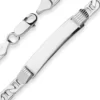 5,7mm Id-Armband Ankerkette-Steg Schildband Armschmuck aus 925 Silber 19cm