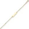 1,4mm Id-Armband Panzerkette Armschmuck aus 585 Gold Gelbgold 12cm