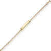 2,1mm Id-Armband Panzerkette Armschmuck aus 585 Gold Gelbgold 14cm
