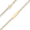 2,1mm Id-Armband Panzerkette Goldarmband Armschmuck aus 333 Gold Gelbgold 16cm