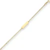 1,7mm Id-Armband Panzerkette Goldarmband Armschmuck aus 375 Gold Gelbgold 14cm