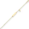 1,4mm Id-Armband Panzerkette mit Herz Armschmuck aus 333 Gold Gelbgold 14cm