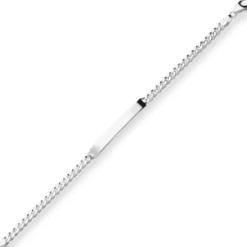4,1mm Id-Armband Panzerkette Schildband Armschmuck aus 925 Silber 17cm