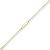 1,7mm Id-Armband Panzerkette Schildband, Herz aus 375 Gold Gelbgold 14cm