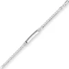 5,4mm Id-Armband Panzerkette Silberarmband Armschmuck aus 925 Silber 18cm