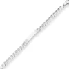 9,7mm Id-Armband Panzerkette Silberarmband Armschmuck aus 925 Silber 21cm