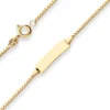 1,2mm Id-Armband Veneziakette Goldarmband Armschmuck aus 585 Gold Gelbgold 14cm