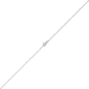 1,2mm Kette Ankerkette Collier aus 585 Gold Weißgold diamantiert 38cm