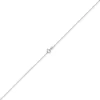 1,2mm Kette Ankerkette Collier aus 750 Gold Weißgold diamantiert 55cm