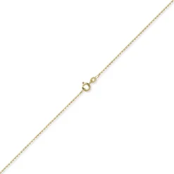 1,2mm Kette Ankerkette Collier aus 585 Gold Gelbgold diamantiert 50cm