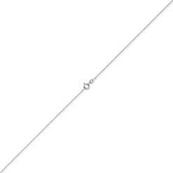 1,2mm Kette Ankerkette Collier aus 585 Gold Weißgold diamantiert 50cm
