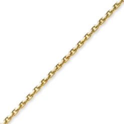 4mm Kette Collier Ankerkette aus 750 Gold Gelbgold, 60cm, Herren