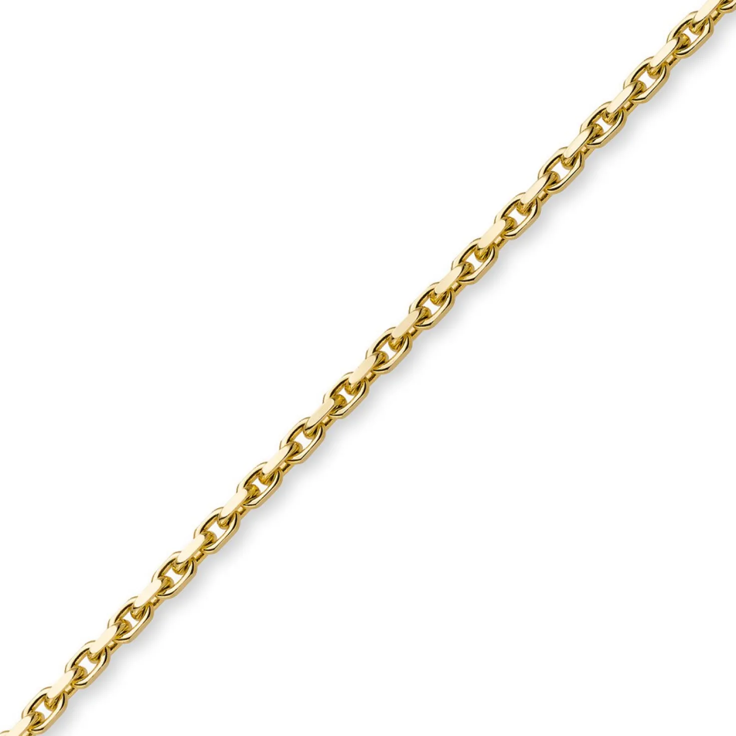 5mm Kette Collier Ankerkette aus 585 Gold Gelbgold, 55cm, Herren