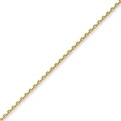 3mm Kette Collier Ankerkette aus 750 Gold Gelbgold, 55cm, Unisex