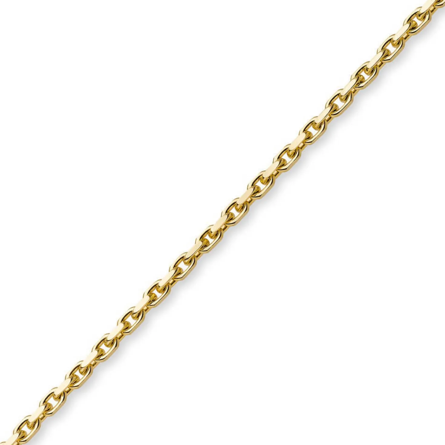 4mm Kette Collier Ankerkette aus 585 Gold Gelbgold 70cm Herren Goldkette
