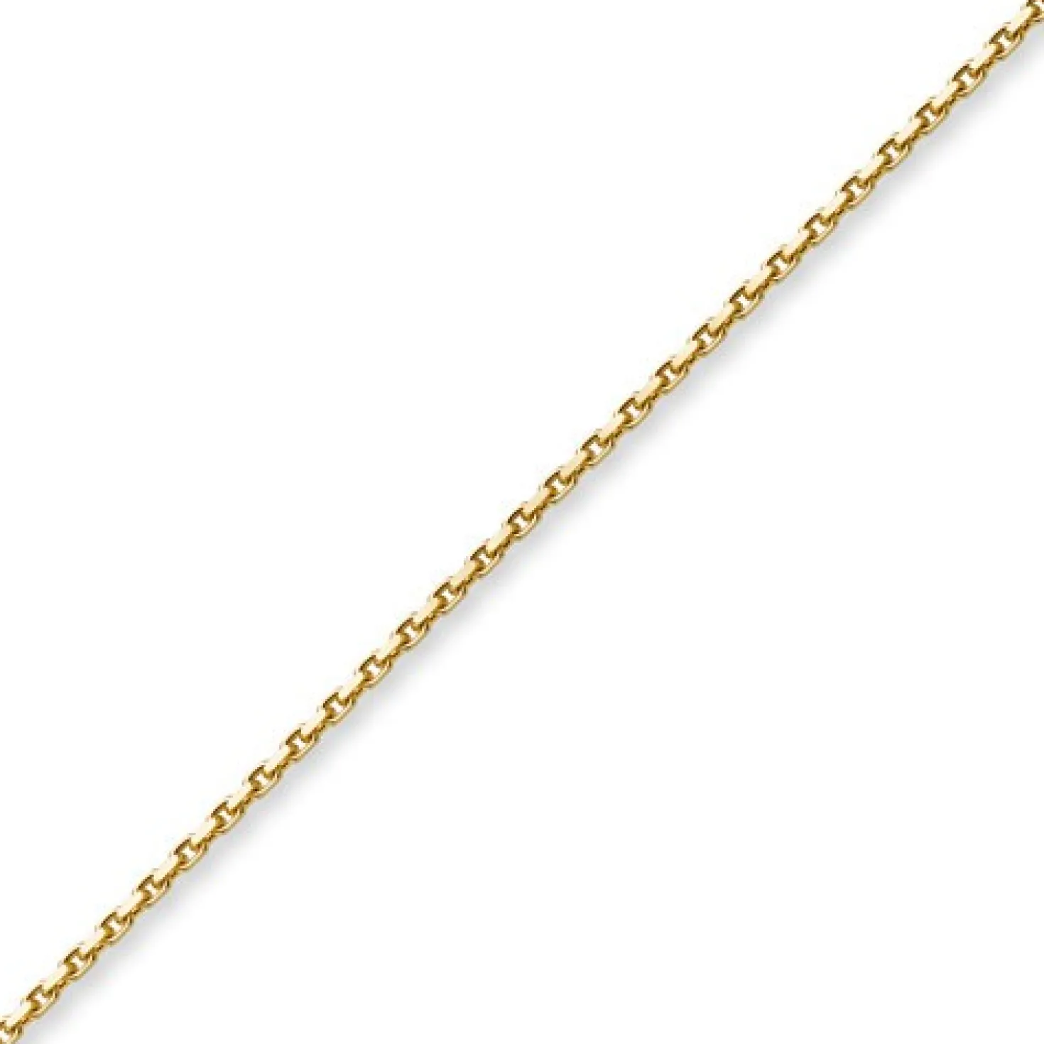 3mm Kette Collier Ankerkette aus 750 Gold Gelbgold, 60cm, Unisex
