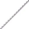 5mm Kette Collier Ankerkette aus 750 Gold Weißgold, 60cm, massiv