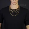 5mm Kette Collier Ankerkette aus 750 Gold Gelbgold 70cm Herren Goldkette