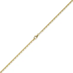 3mm Kette Collier Ankerkette aus 750 Gold Gelbgold, 45cm, Unisex