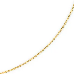 1,8mm Kette Collier Ankerkette diamantiert Halskette aus 750 Gold Gelbgold, 60cm