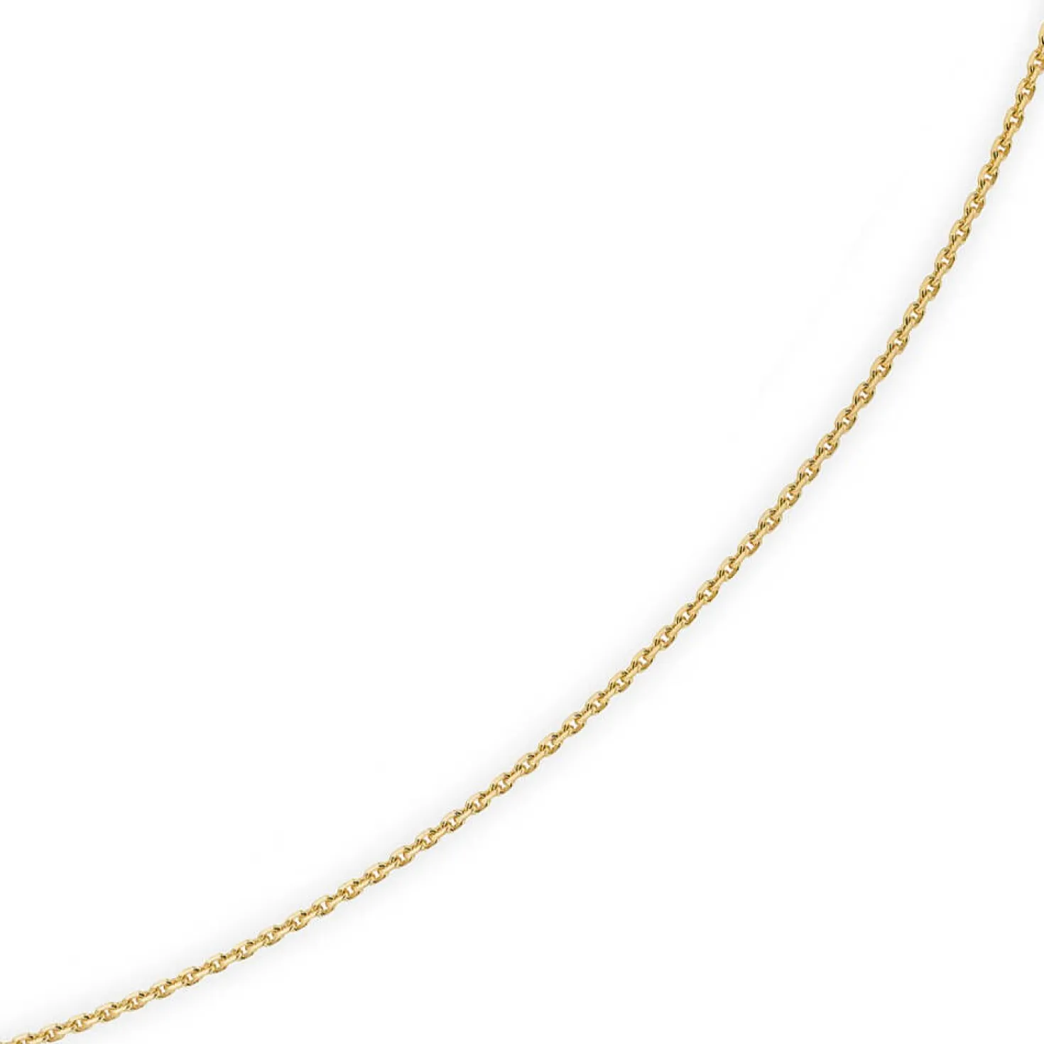 1,5mm Kette Collier Ankerkette Halskette 750 Gold Gelbgold 55cm