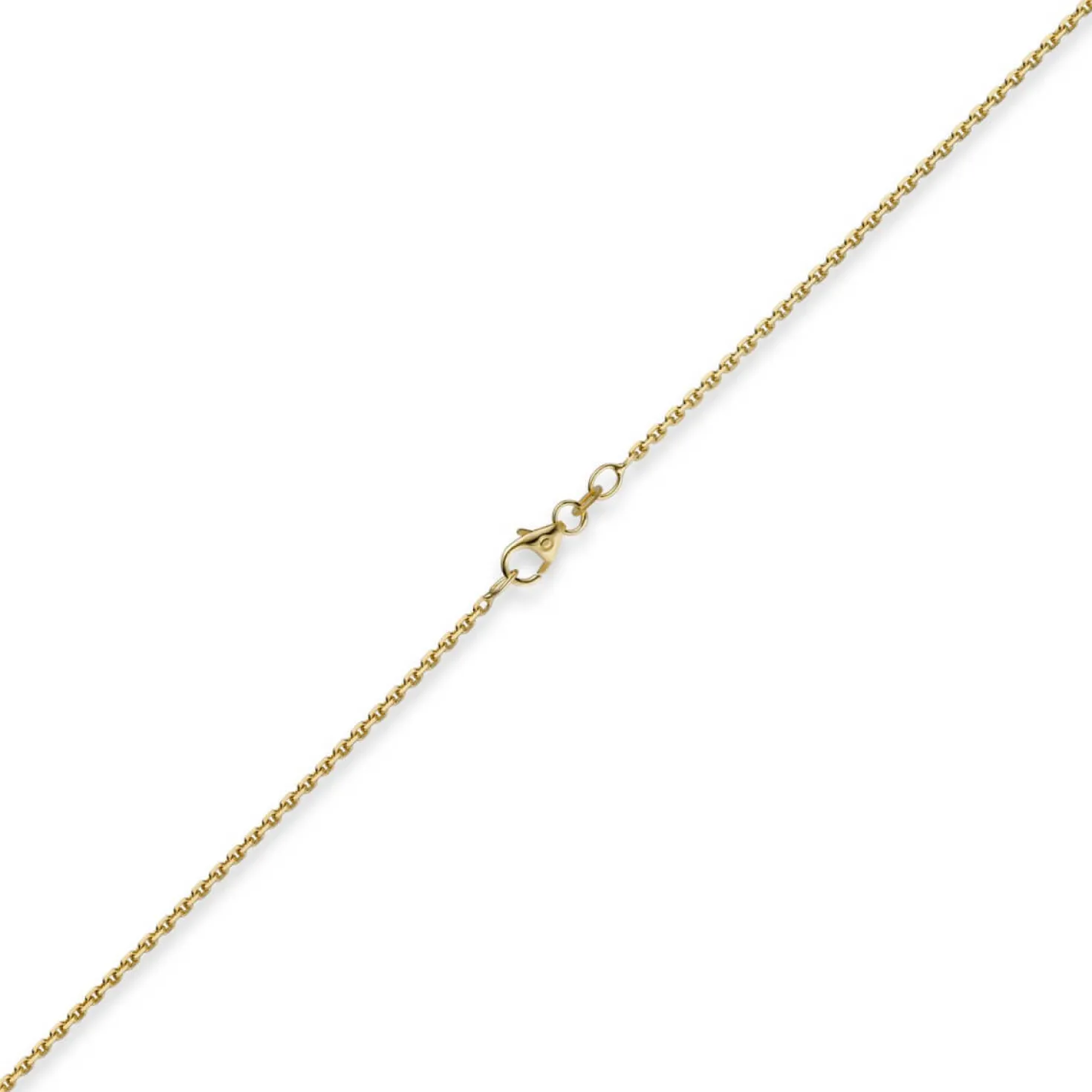1,5mm Kette Collier Ankerkette Halskette 750 Gold Gelbgold 60cm